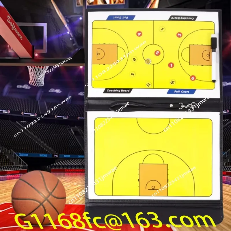 Basketball Tactics Magnetic Coaching Board Strategy Folder
