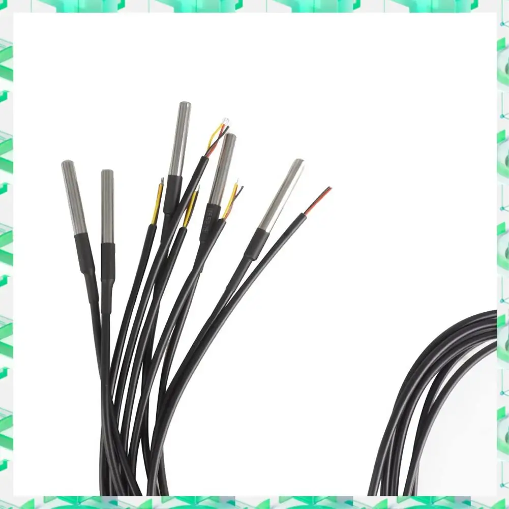 

Водонепроницаемый датчик температуры 3C Electron DS18B20, цифровой температурный термокабель Температура (-55 ℃ - +125 ℃ ),Водонепроницаемый DS18B2