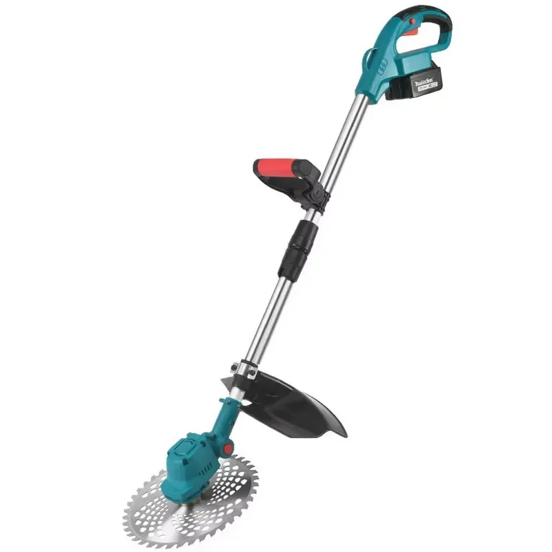 9 Inch Battery Powered Brushless Electric Lawn Mower Multifunctional Garden Mower Household Portable Cordless Lawn Mower