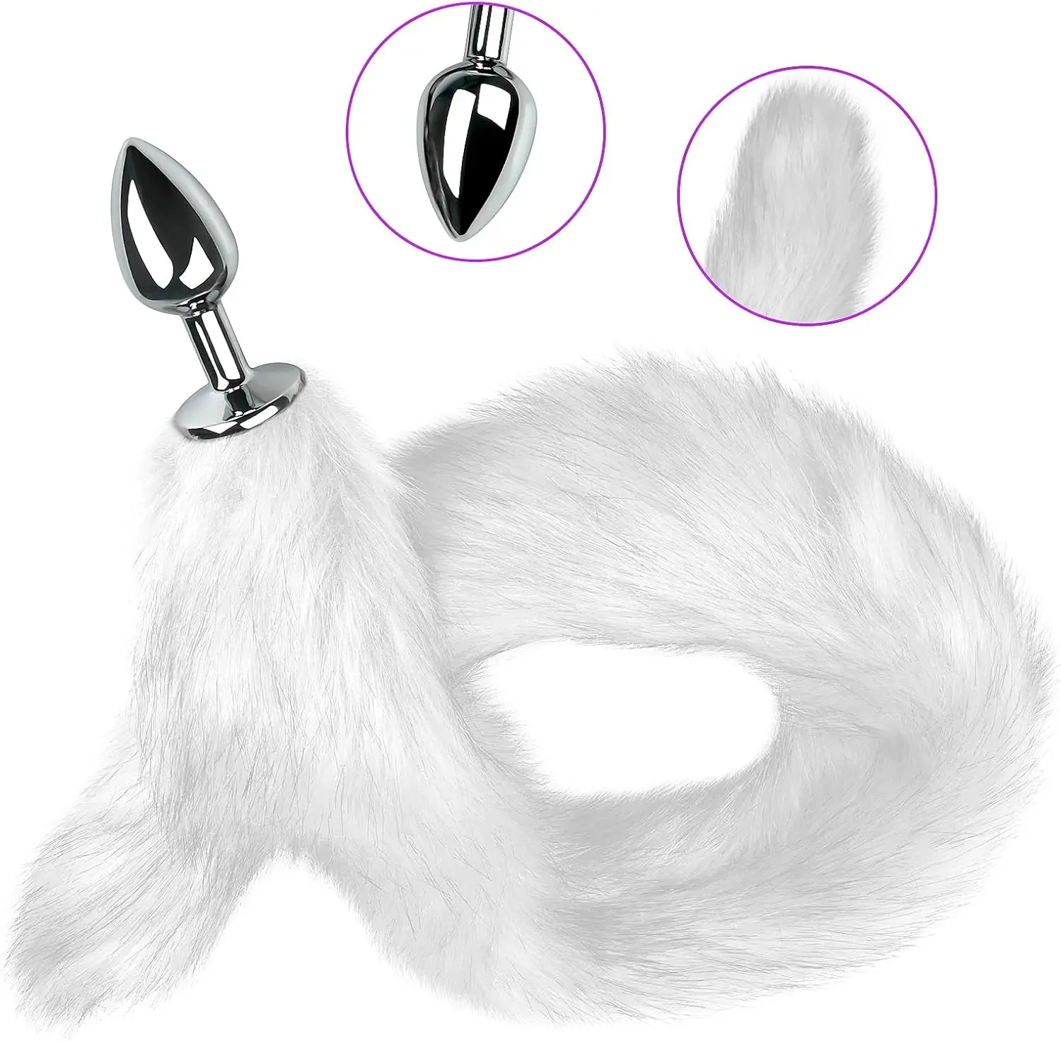 Fox Tail Metal Anal Plug Prostate Massager Anal Butt Plug Anus Expandable Bdsm Sex Buttplug Erotic Vibrators Sex Toys For Woma view 4