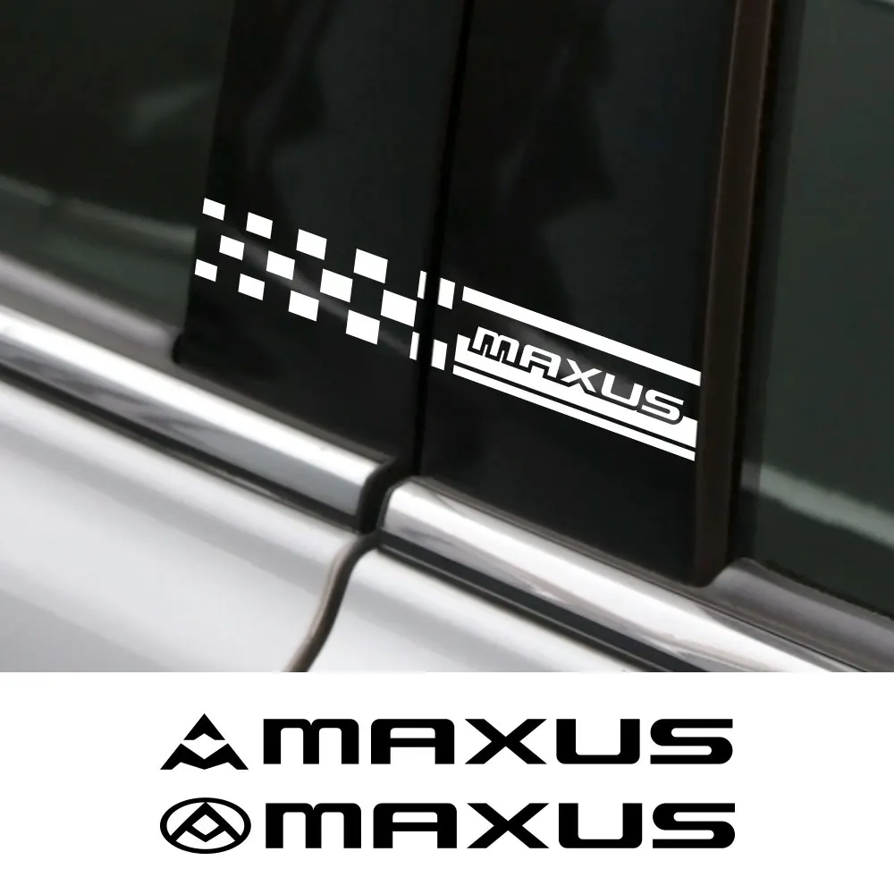 Car Window B Pillar Sticker For Maxus T60 D60 D90 2022 D20 G50 G10 G20 T90 V80 T70 Vinyl Waterproof Decor Decal Auto Accessories