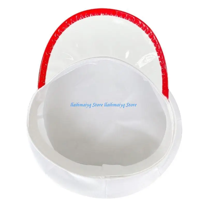

573B White Nurse Cap 58cm Head Circumference Female Male Costume Prop