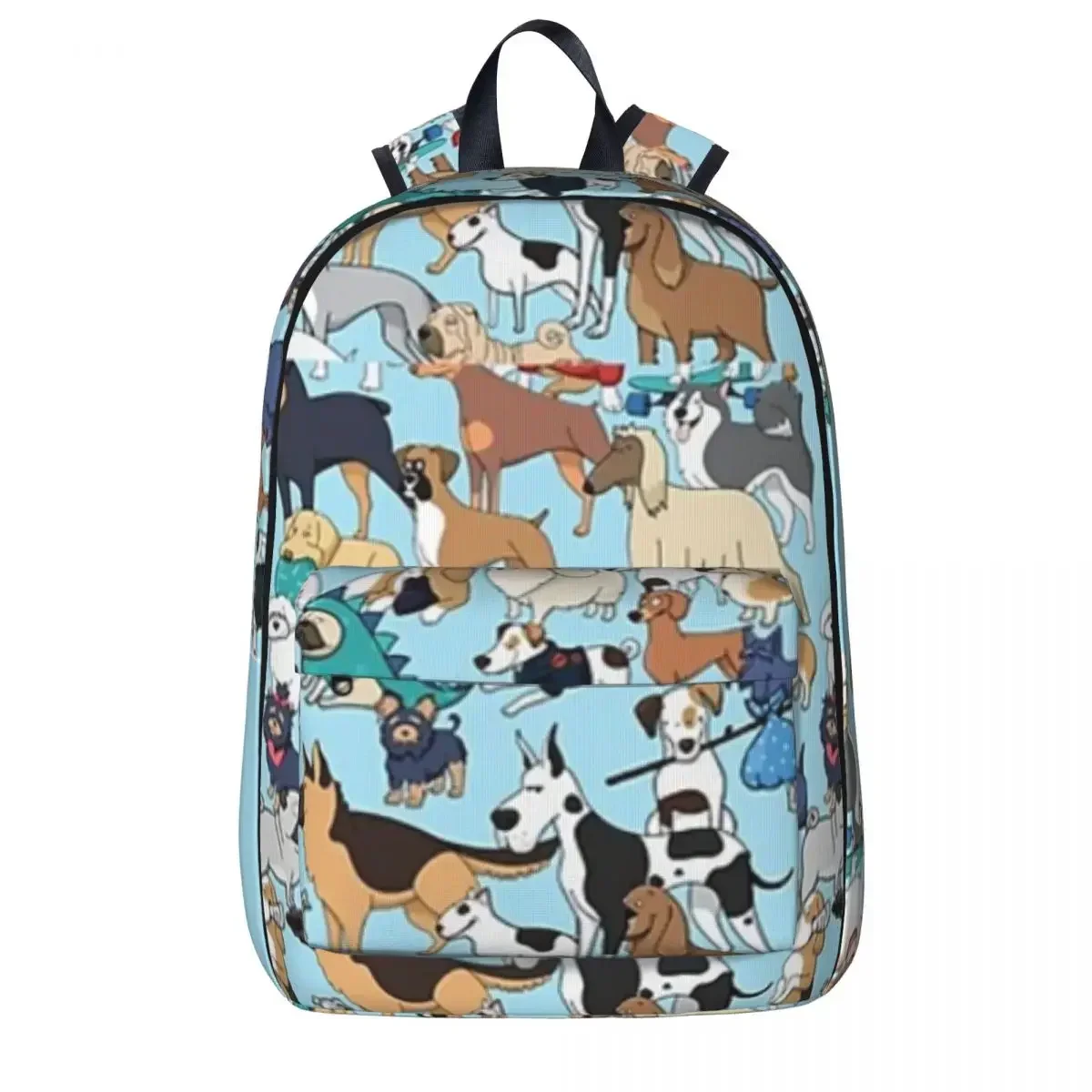

Dogs Of The World Backpack Casual Children School Bag Laptop Rucksack Travel Rucksack Large Capacity Bookbag