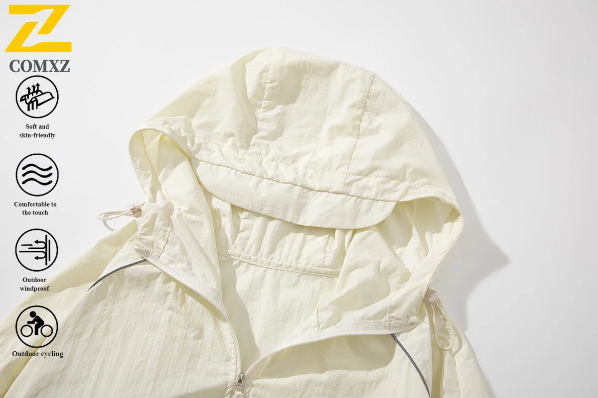 سترة بغطاء للرأس صيفية للرجال من الحرير الجليدي للحماية من الأشعة فوق البنفسجية بعامل حماية من الأشعة فوق البنفسجية 50 + معطف واقي من الشمس رفيع للغاية وجيد التهوية لصيد الأسماك في الهواء الطلق #2