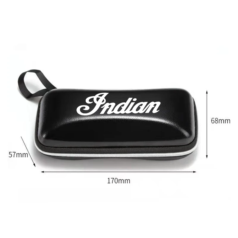 Sunglasses Carry Box Travel Pack Protector Sports Exquisite Goggles Case for Indian FTR S FTR1200 Carbon / Rally Chief VINTAGE