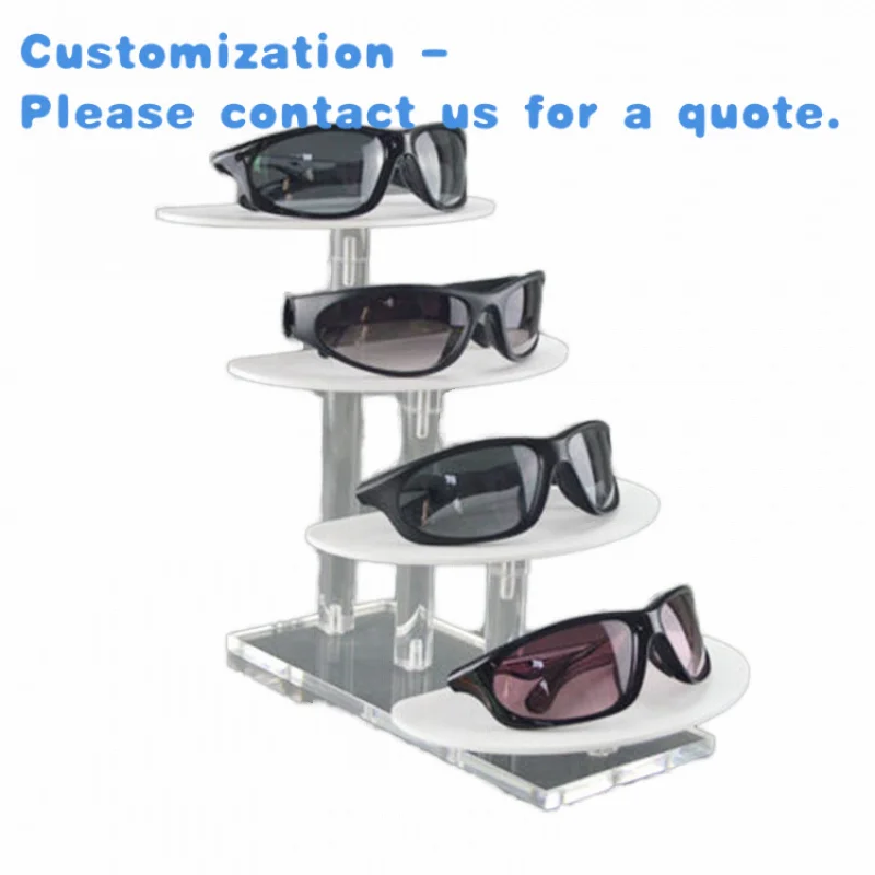 

На заказ.Акриловая стойка для столешницы, очки, солнцезащитные очки, подставка для магазина, ступенчатая полка, витрина для розничной торговли