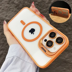 Stoßdichter magnetischer Luxuskoffer Telefon für iPhone 15 16 14 13 12 11 Pro Max für Magsafe Funda 12 Hauptverkäufe Beste Anticocharcharys - №3