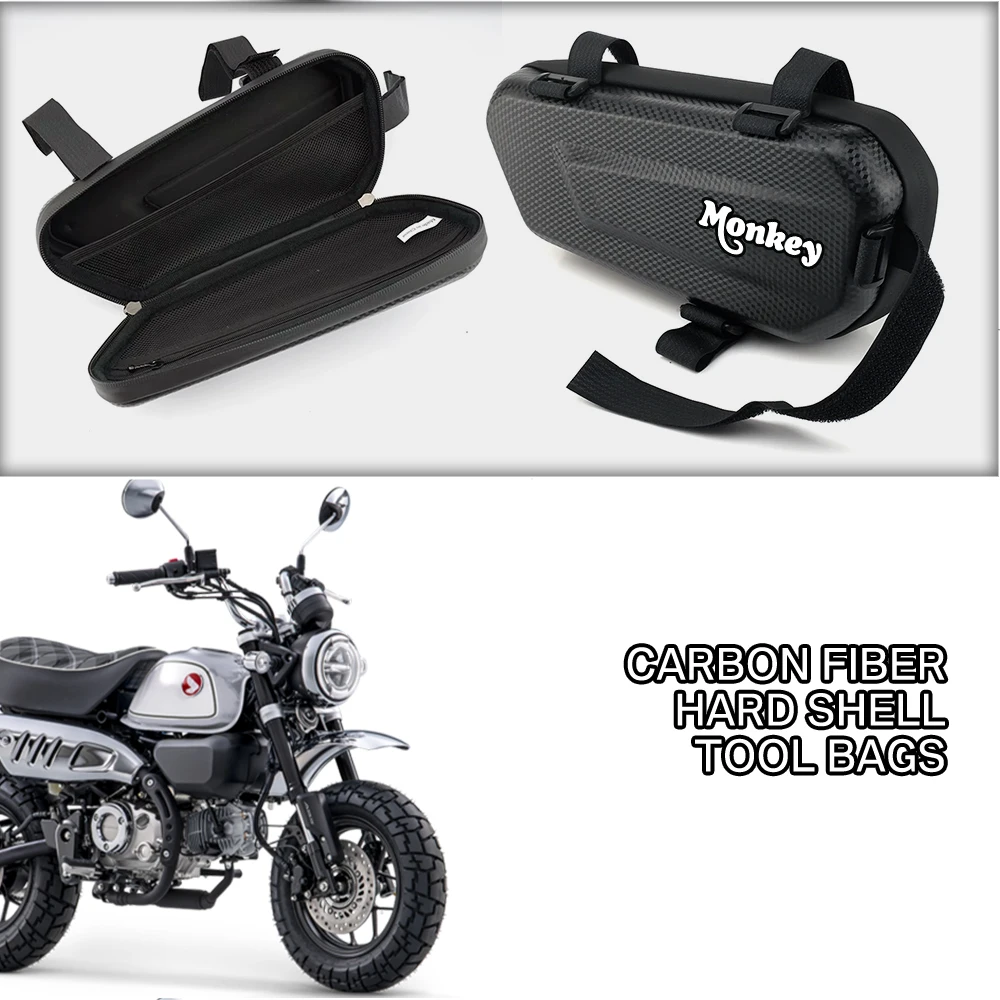 EVA Hard Shell Thickened Fabric Motorcycle Storage Bag Side Bag For Honda Monkey Z125 Z120 Monkey125 Z 120 125 DAX125