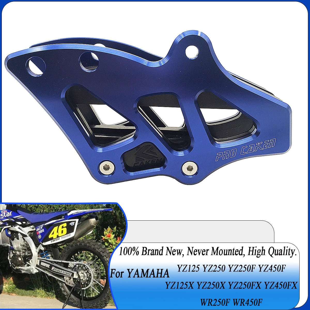 CNC Rear Sprocket Chain Guide Guard For Yamaha YZ250F YZ450F YZ125 YZ250 YZ250X YZ250FX YZ450FX WR 250F 450F WR250F WR450F YZ F