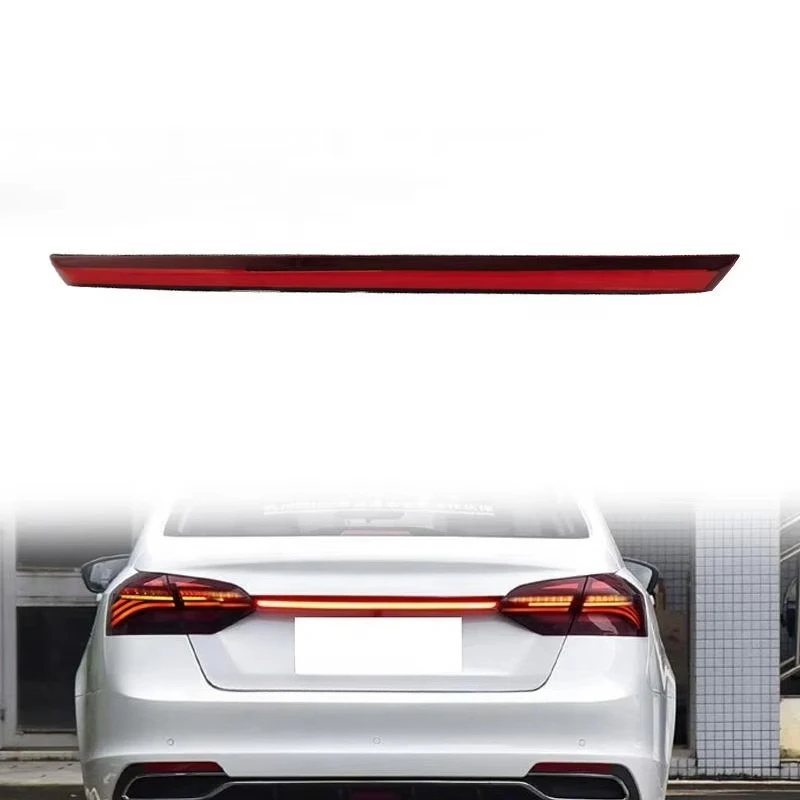 LED Trunk Lid Through Tail Light For GEELY Emgrand 2018 2019 2020 2021 Modified Rear Reflector Third Brake Turn Signal Lamp
