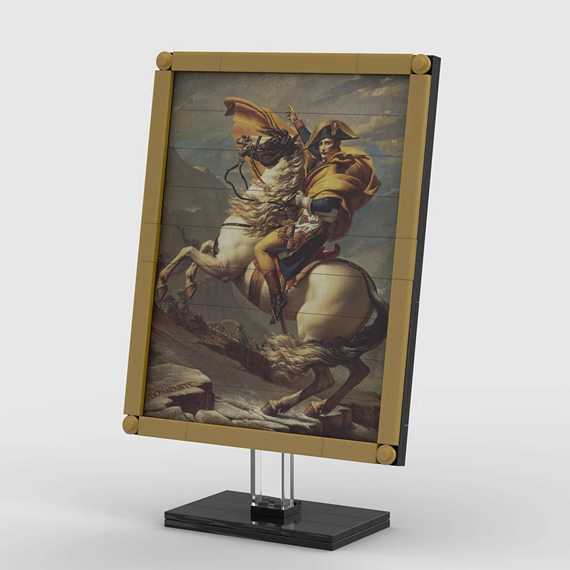 

«Наполеон пересекающий Альпы» — пазл «сделай сам», собранный в блочной форме. Подходит для использования в качестве украшения рабочего стола.