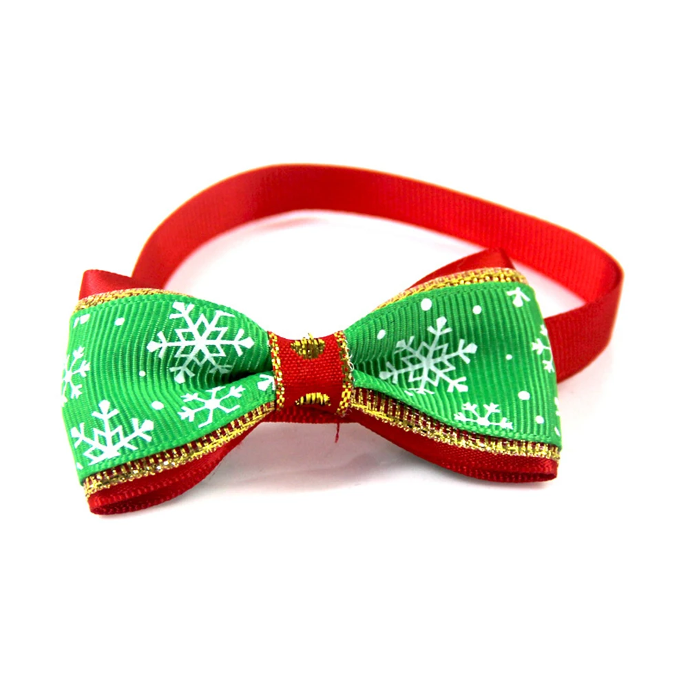 

20Pcs Christmas Pet Collar Adjustable Bow Tie Bowknot Shape Necklace for Dog Cat Wedding Party Supplies Bow Tie