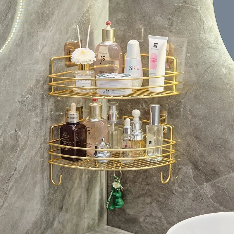 Bathroom washstand cosmetic shelf multi-purpose storage rack for closet desktop sink counter