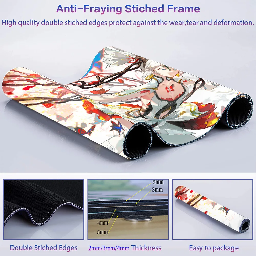 Mouse Pad Desk Mat Laptop Office Anime Gamer Accessories Pc Gaming Pad on The Table Mouse Carpet Keyboard Big Art Table Desk Pad