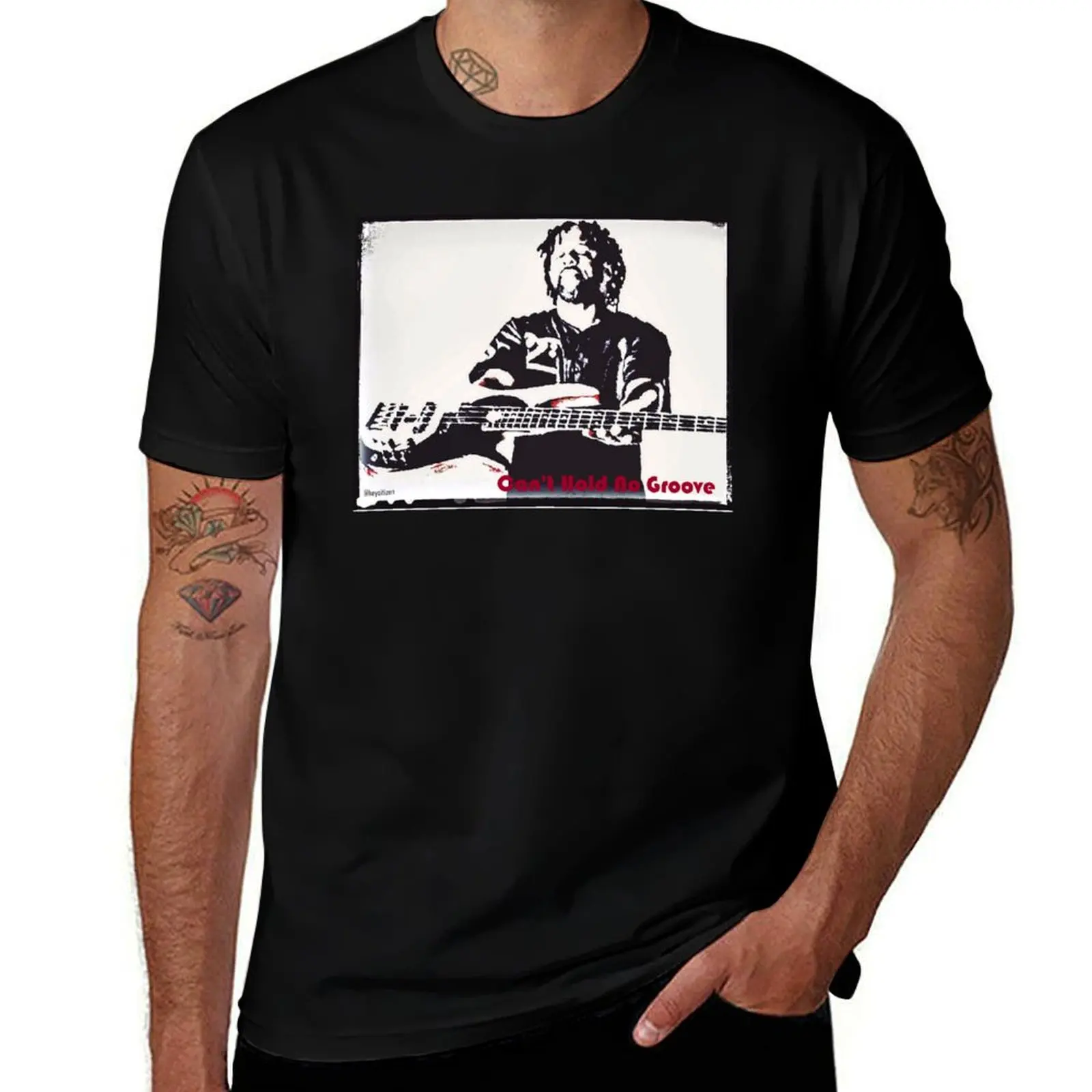 Victor Wooten - Can't Hold No Groove T-Shirt cotton t-shirt plain for man package T-Shirt