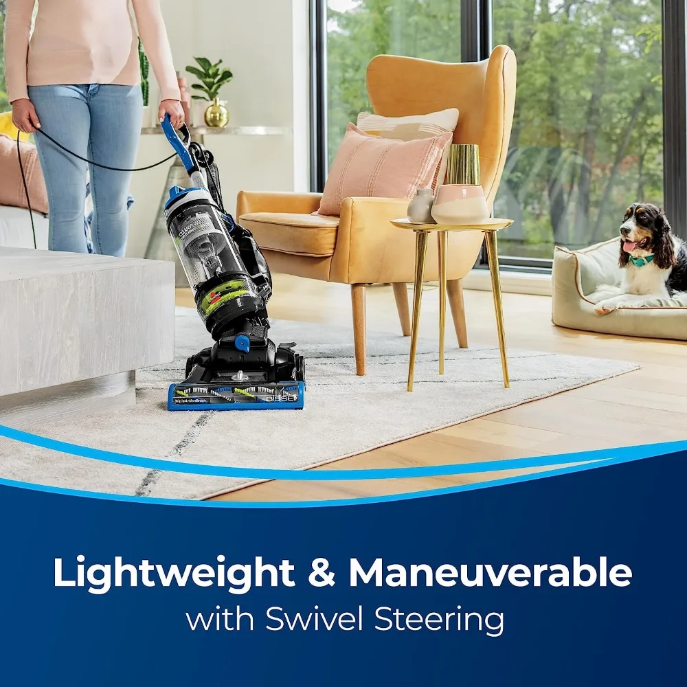 2023 Bissell Clean view Swivel Rewind Pet Reach Staubsauger, mit Schnell spann stab, Schwenk lenkung und automatischem Kabel rücklauf