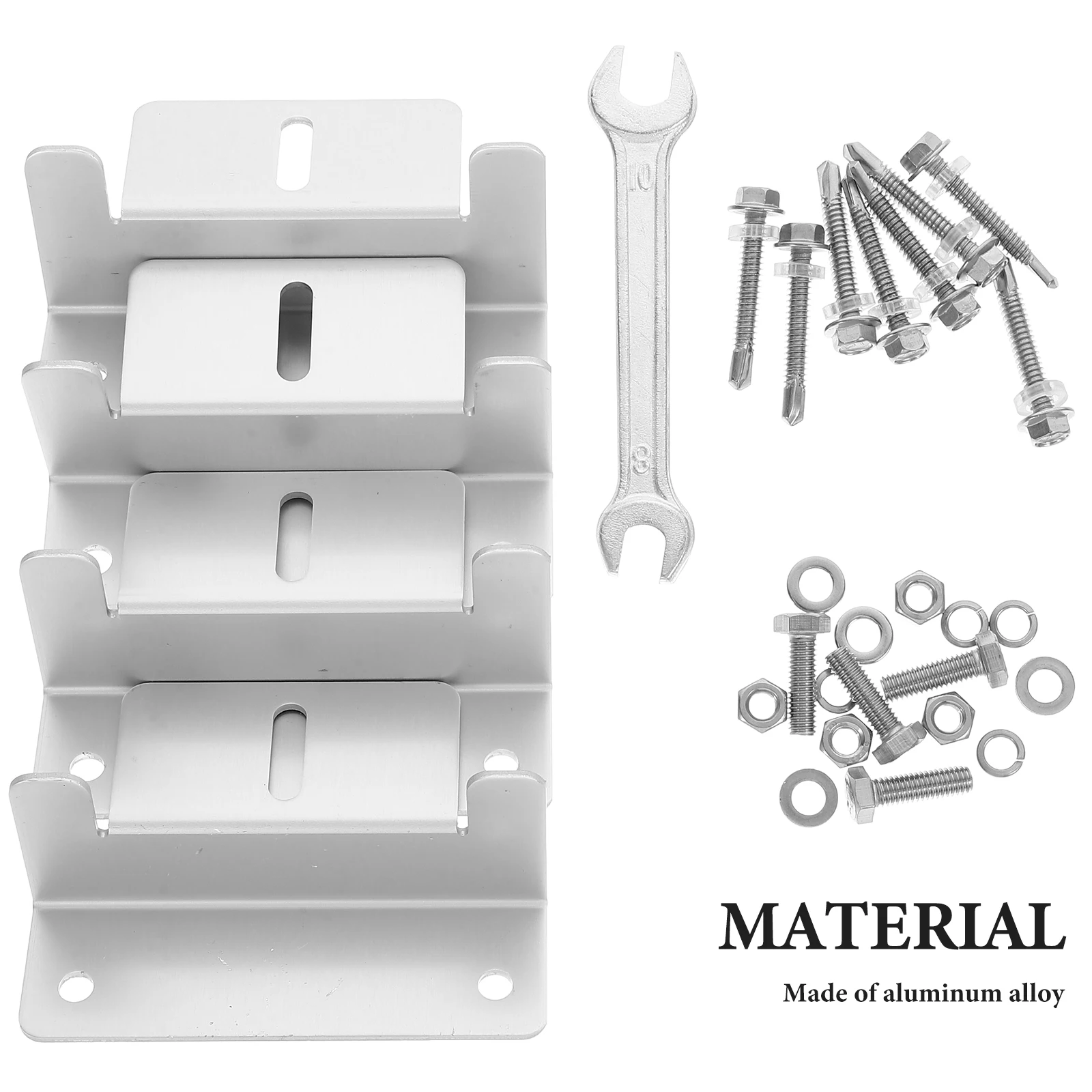 

4pcs Solar Panel Mounting Brackets Aluminum Alloy Z Bracket for RV Roof Monocrystalline Durable Suitable Various Panels