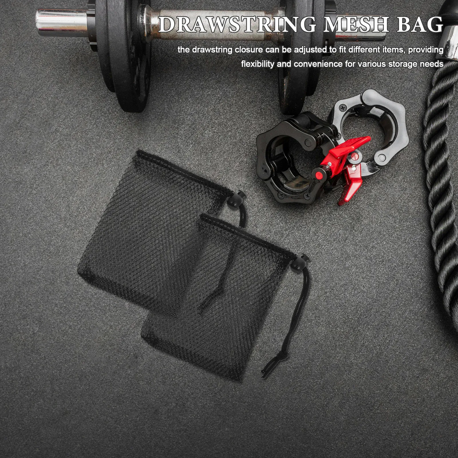 10Pcs Mesh Drawstring Bags Sports Organizer Gym Storage Pouch Multipurpose Baseball Golf Ball Carry Case Bulk Set