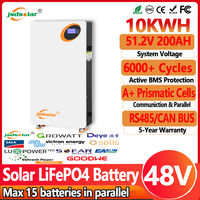 Jsdsolar 48V 300Ah 200AH LiFePO4 Battery 10KWh 100A BMS Solar Battery 6000+ Cycles Lithium Battery for Home Energy Storage