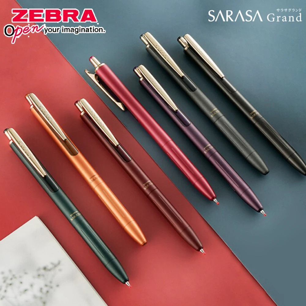 

Japan High-quality Stationery ZEBRA Limited Metal Gel Pen JJ56 Sarasa Vintage Writing Signature Pen Gift 0.5mm Office Supplies