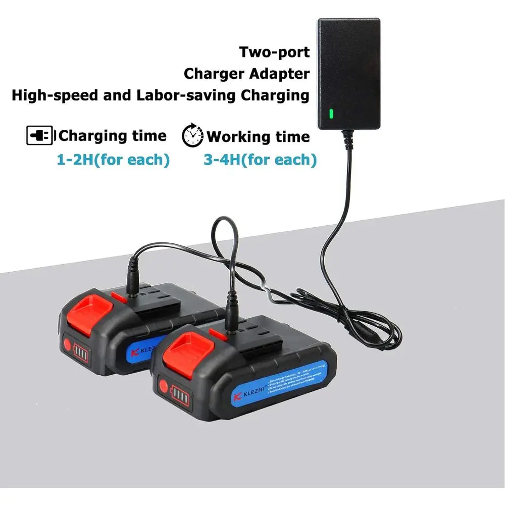 Sécateur électrique professionnel sans fil, avec 2 pièces de secours, batterie au Lithium Rechargeable de 2ah, alimenté par un branche d'arbre