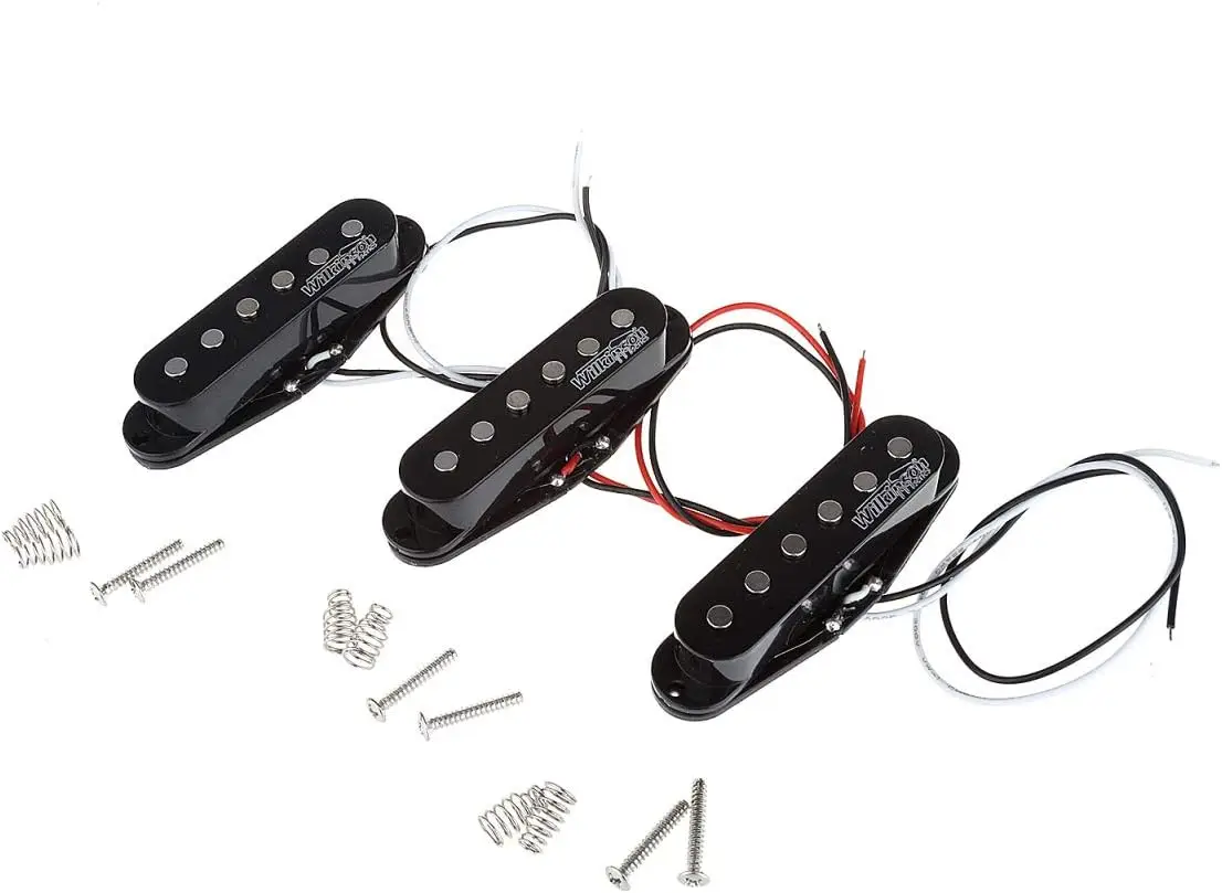 

Самый продаваемый набор керамических звукоснимателей Wilkinson LOW GAUSS Vintage Tone Single Coil для гитары ST, черный