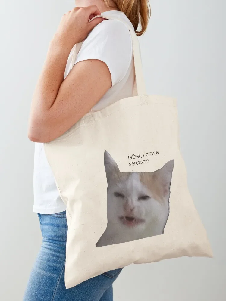 

father, i crave serotonin Tote Bag Big bag women Cloth bags Beach bag