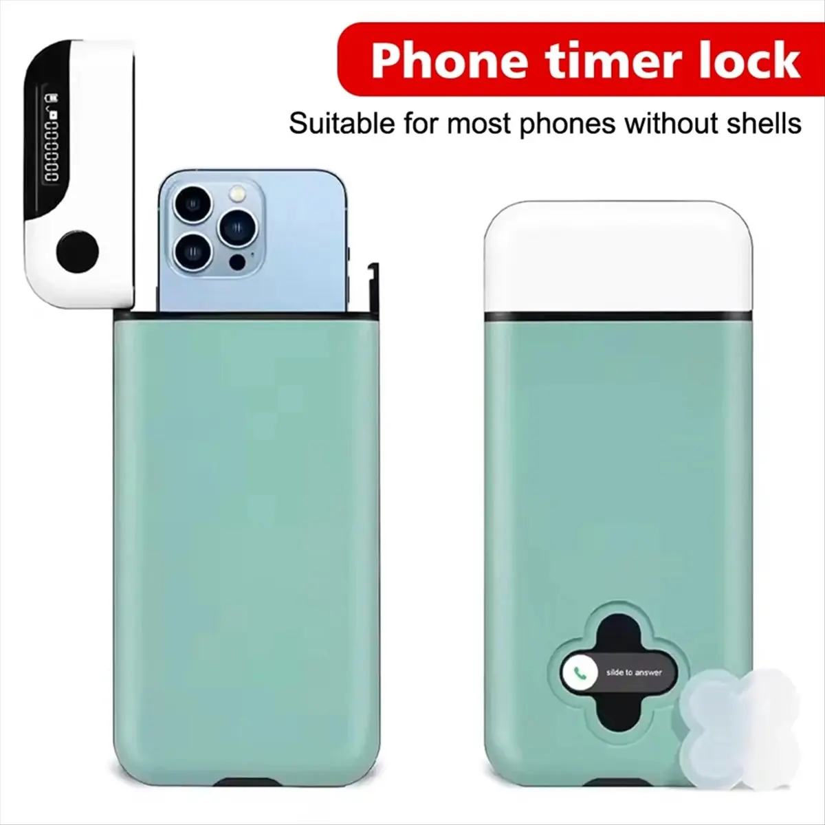 Keeping Box Phone Lock Box Timer Bag Portable Mobile Phone Safe Locking Case Self-Discipline Cell Phones Timed Lockbox A