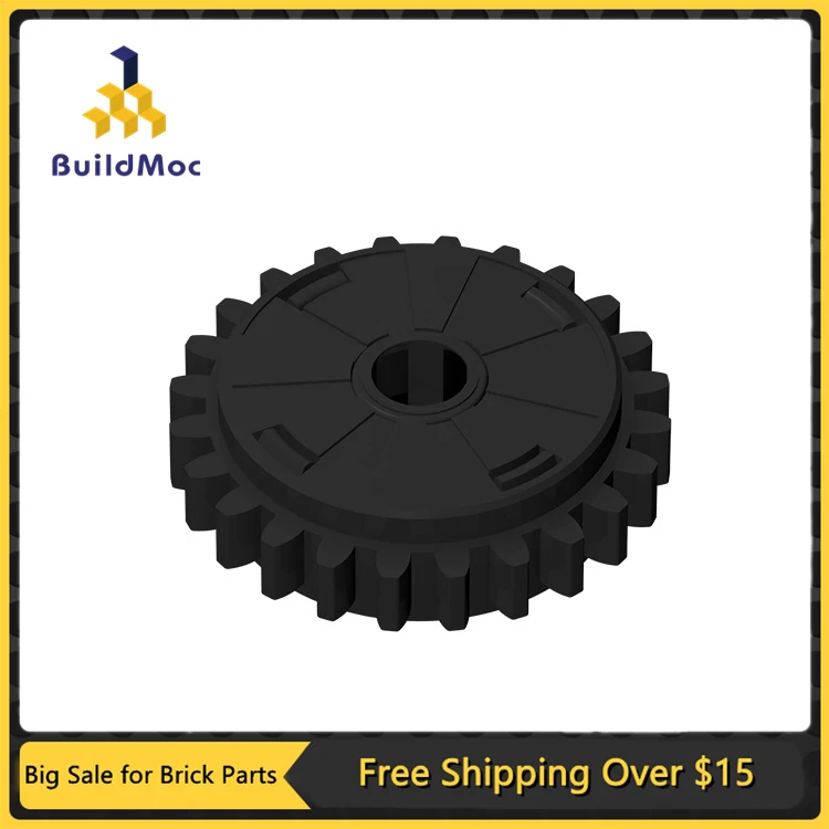 1Pc MOC Parts 76019 High-tech Gear 24 Tooth Clutch Compatible Bricks DIY Assmble Building Blocks Particle Kid Puzzle Toy Gift