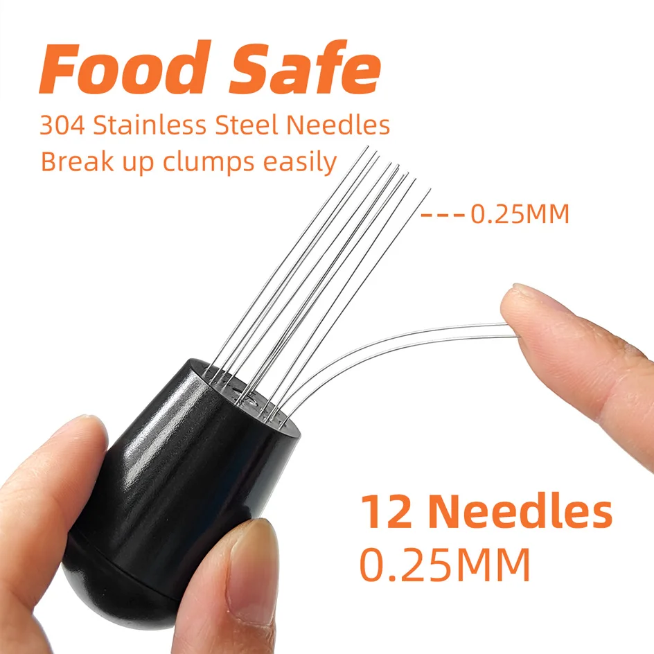 Magnetic WDT Tool Espresso Coffee Needle Stirrer Coffee Distribution Tool with Stand Coffee Needle Distributor Barista Tools