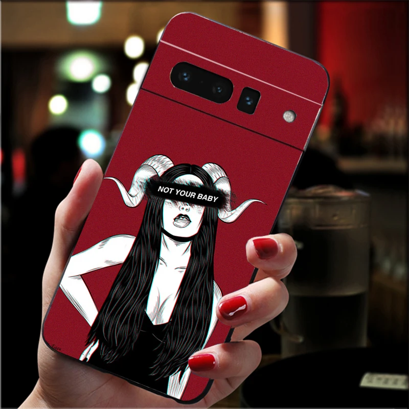 

Phone Case For Google Pixel 10 9 Pro XL 9A 8 7 6 Pro Pixel 8A 7A 6A Pixel 8 7 6 5 Sexy Devil Woman