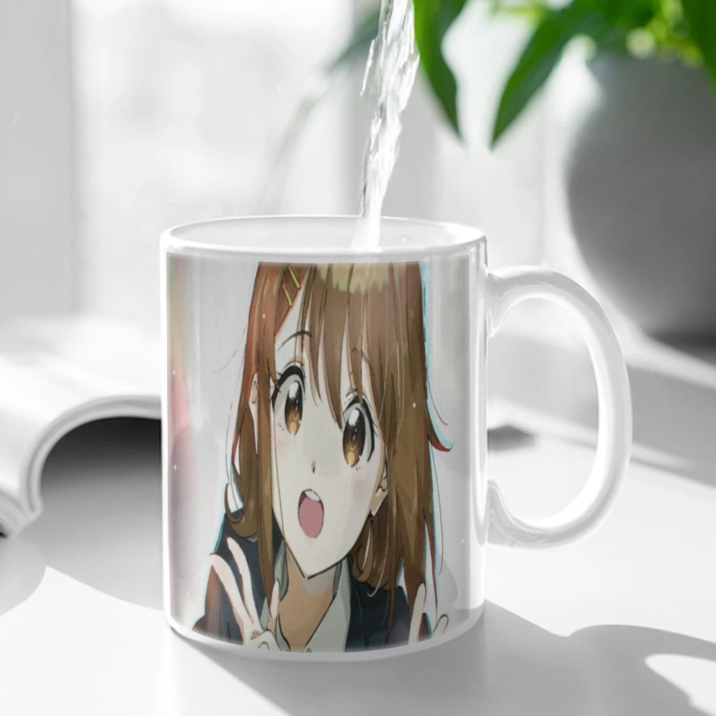 New K-ON Anime 11oz Ceramic Coffee Mug Cup Creative Gift for Birthday Xmas Milk Hot Cocoa Cup