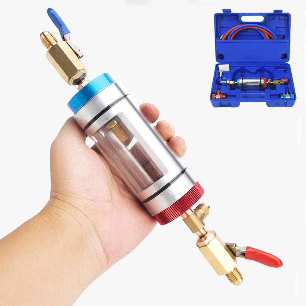 

Automotive Air Conditioning Refrigeration Oil Filling Analysis Tool Refrigeration Oil Replacement Tool Refrigerant Oil Filter