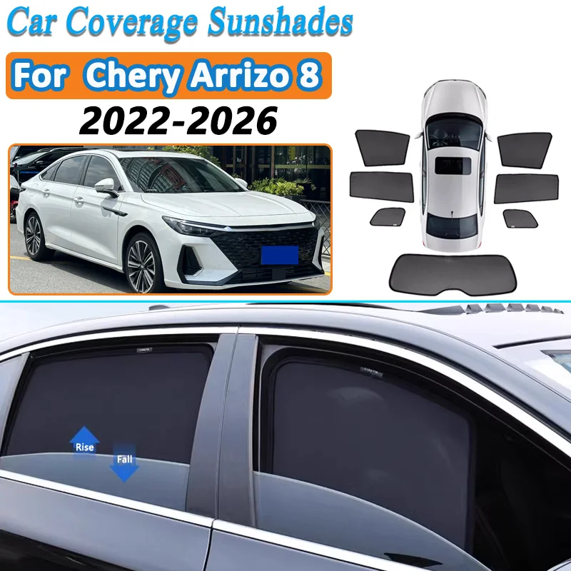 

Сетчатые солнцезащитные шторки для окон Chery Arrizo 8 2025: аксессуары 2022-2026, боковые солнцезащитные козырьки, шторки для конфиденциальности