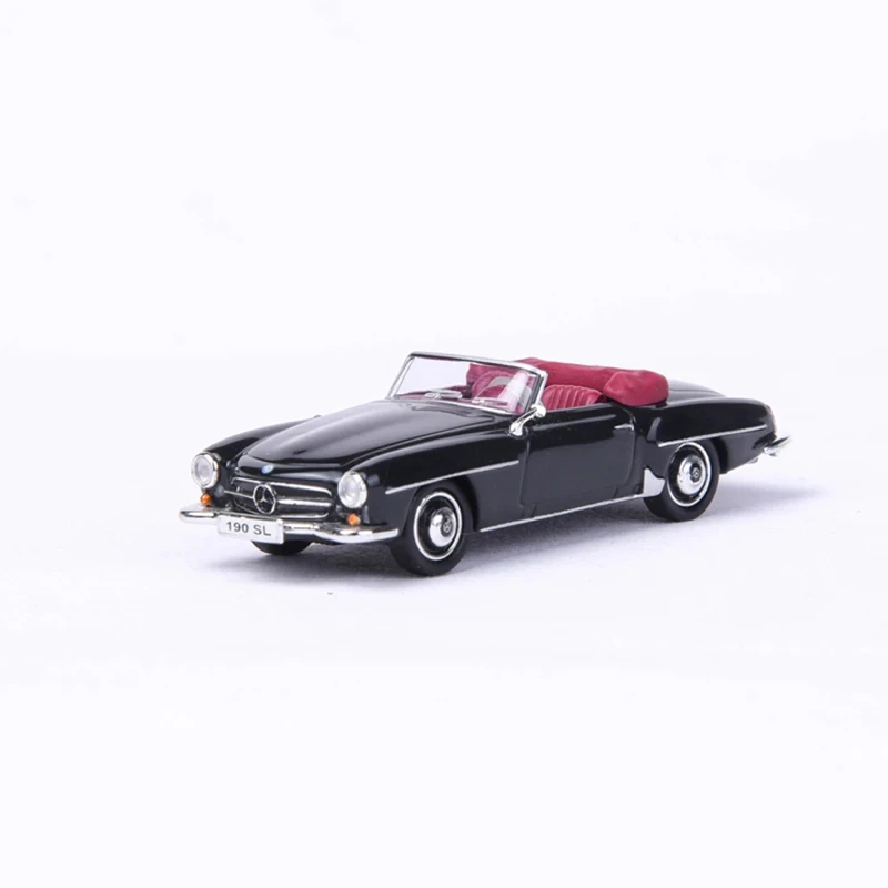 

1/87 Scale Diecast Car Model Toy Scale Classic Mercedes Benz 190SL Top Down Retro Vintage Injection Car Model Toys Collection Gi