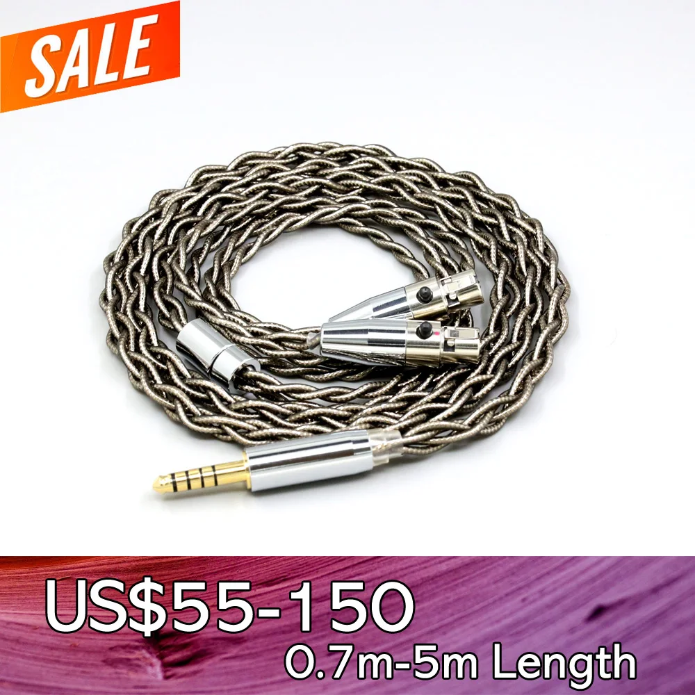 99% Pure Silver Palladium + Graphene Gold Earphone Shielding Cable For Audeze LCD-3 LCD-2 LCD-X LCD-XC LCD-4z LCD-MX4 LN008221