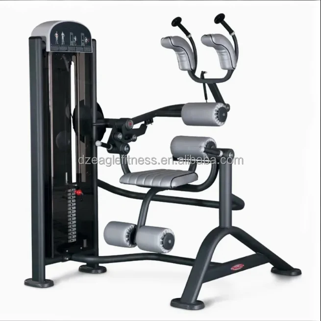 Commercial Fitness Equipment Gym Club Use Sports Training Device Pin Loaded Seated Abdominal Trainer