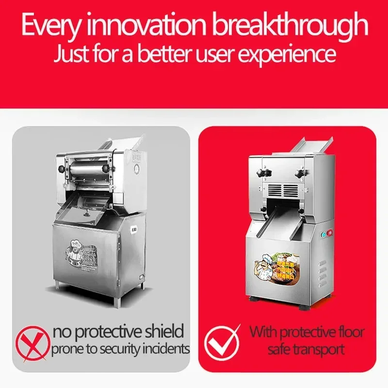 جديد LC-300 200 كجم/ساعة صانعة النودلز آلة ضغط المعكرونة التجارية الكهربائية صانعة النودلز زلابية آلة الجلد