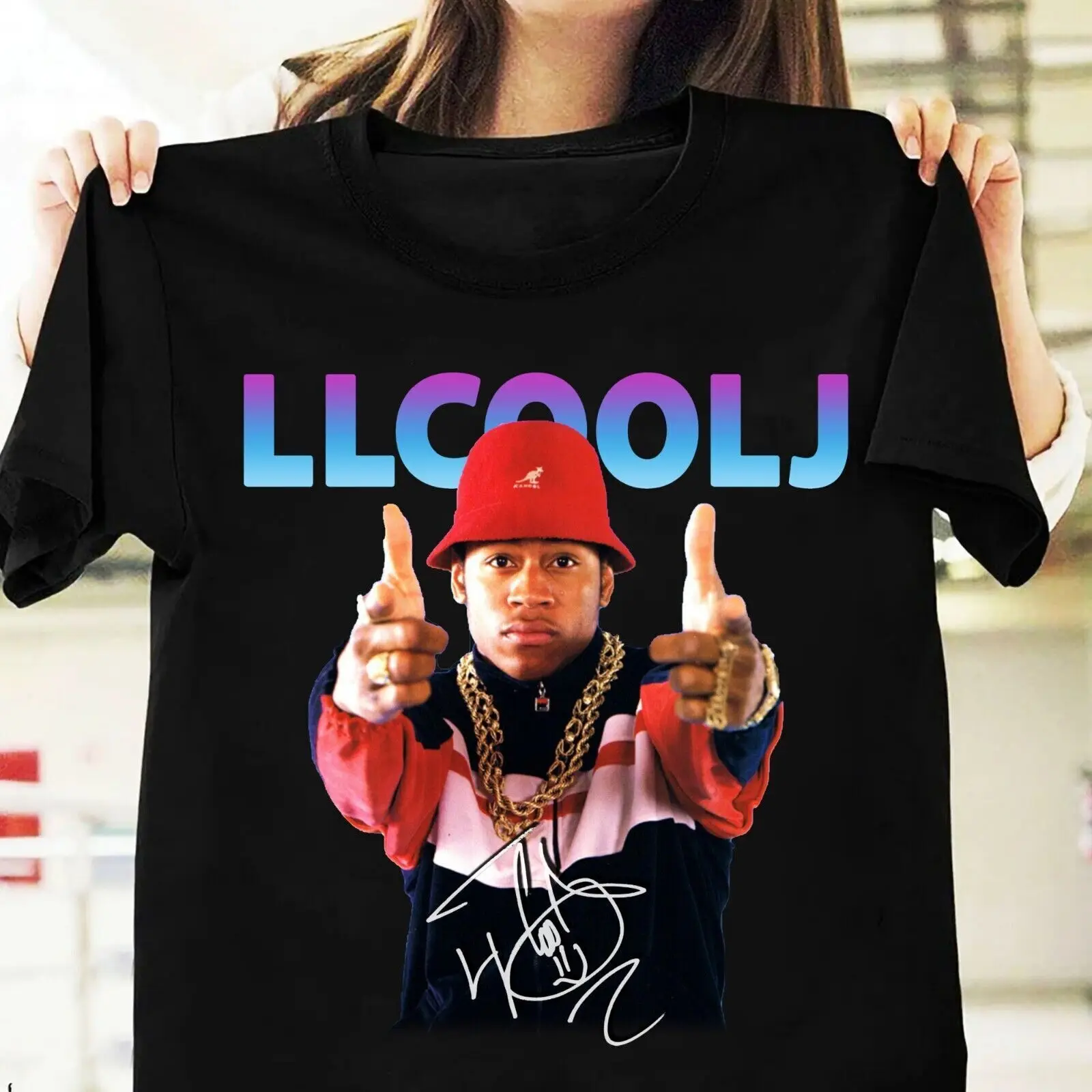 New Signature Funny Ll Cool J T Shirt Classic Black Unisex S-5xl Li666