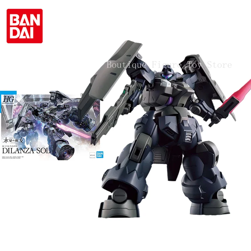 

Bandai Original Gundam Model Kit Anime Figure HG The Witch From Mercury DILANZA SOL Action Figures Toys Gifts for Children