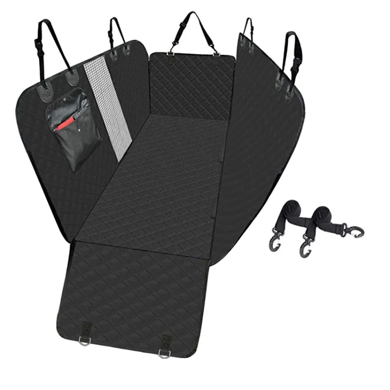 Large Black Waterproof Foldable Washable Carrier Dog Car Pet Seat Cover