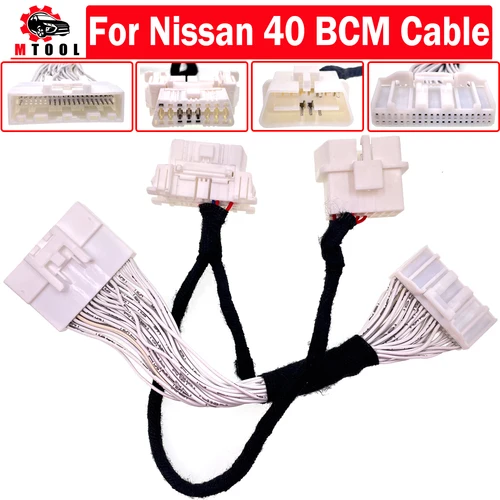 Para Nissan 40 BCM Cable 4A Cable de llave inteligente para Sylphy B18 Xtrail T33 Mitsubishi compatible con OBDSTAR Autel IM508 IM608 K518 herramienta clave Plus