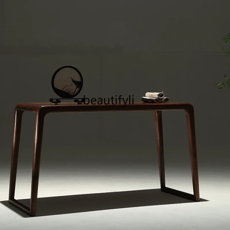 Guqin Calligraphy Table Piano Stool Piano Table North America Black Walnut Designer Model Zen Table