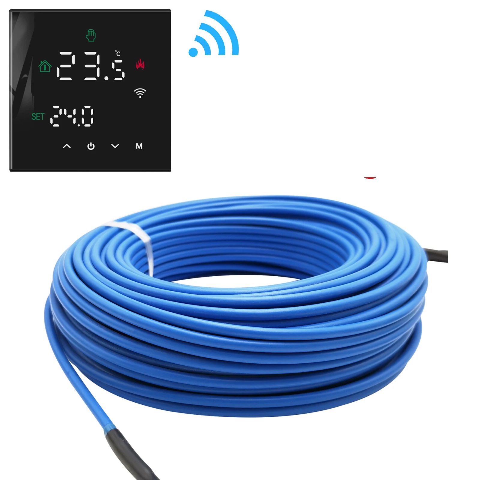 

Minco 20W/m 100M Twin-Conductor Heating Cable Copper Core With FEP Insulation for Warm Floor and Driveway Snow Melting