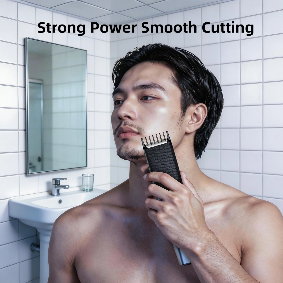Household Barber Grooming Combo, Anti-slip Electric Hair Cutting Machine Smooth Cutting + Retro Engraved Full Metal T9 Trimmer f