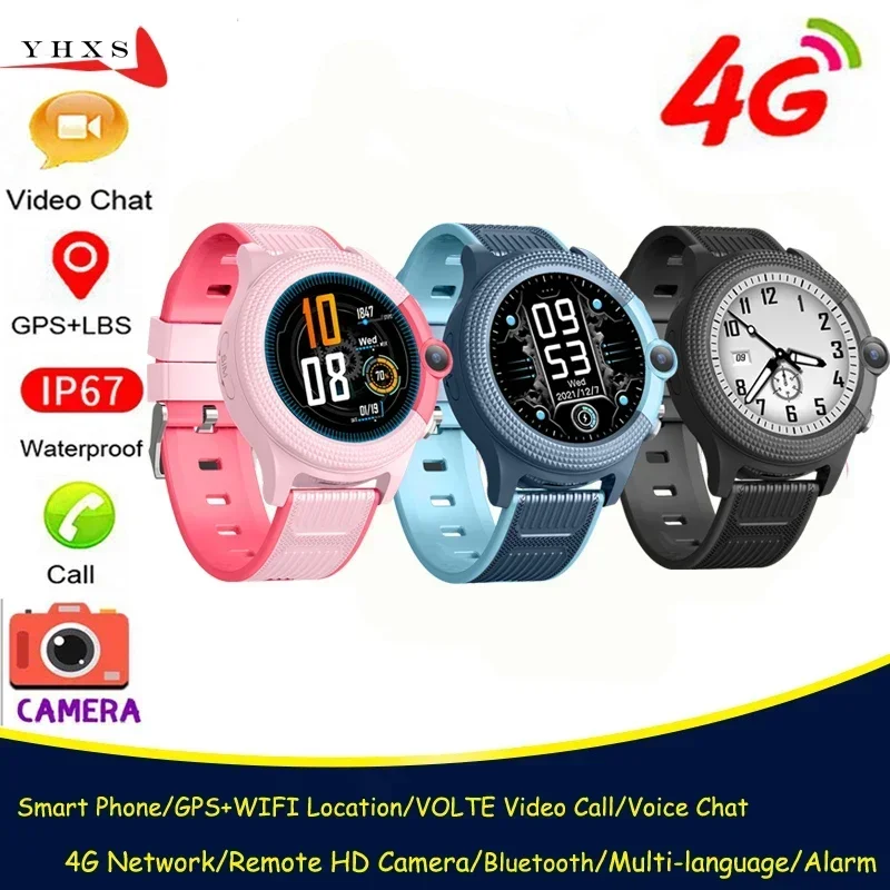 4G Smart Kids GPS WIFI Trace Location Child Student Smartwatch Dual Camera Voice Monitor Video SOS Call Phone Wristwatch Watch