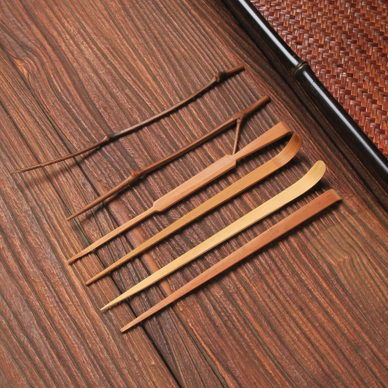 Bamboo tea needle handmade tea cone accessories carbonized tea dial tea peeling tea mouth tea tea ceremony six gentlemen tea