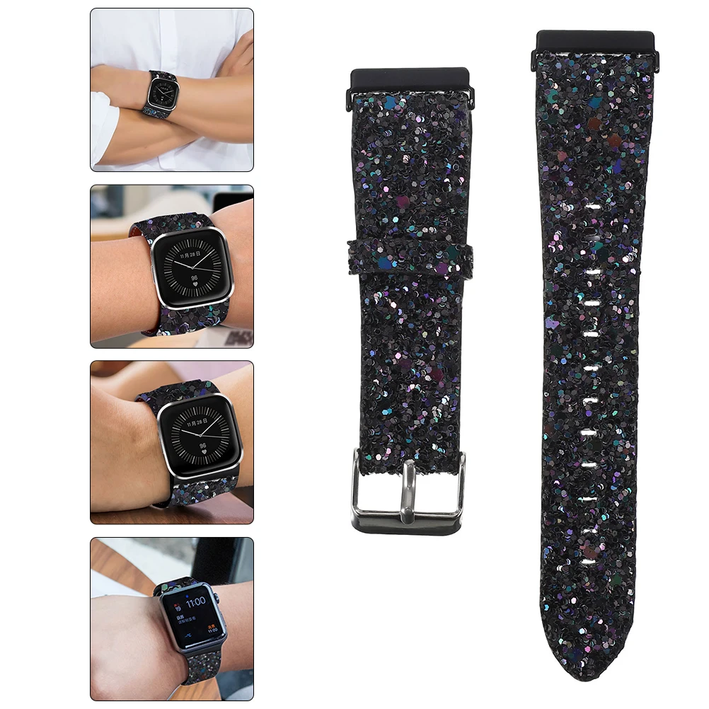 

Gold Glitter B Unisex Replacement Watchb Replacement 20mm Strap Birthday Christmas Gift