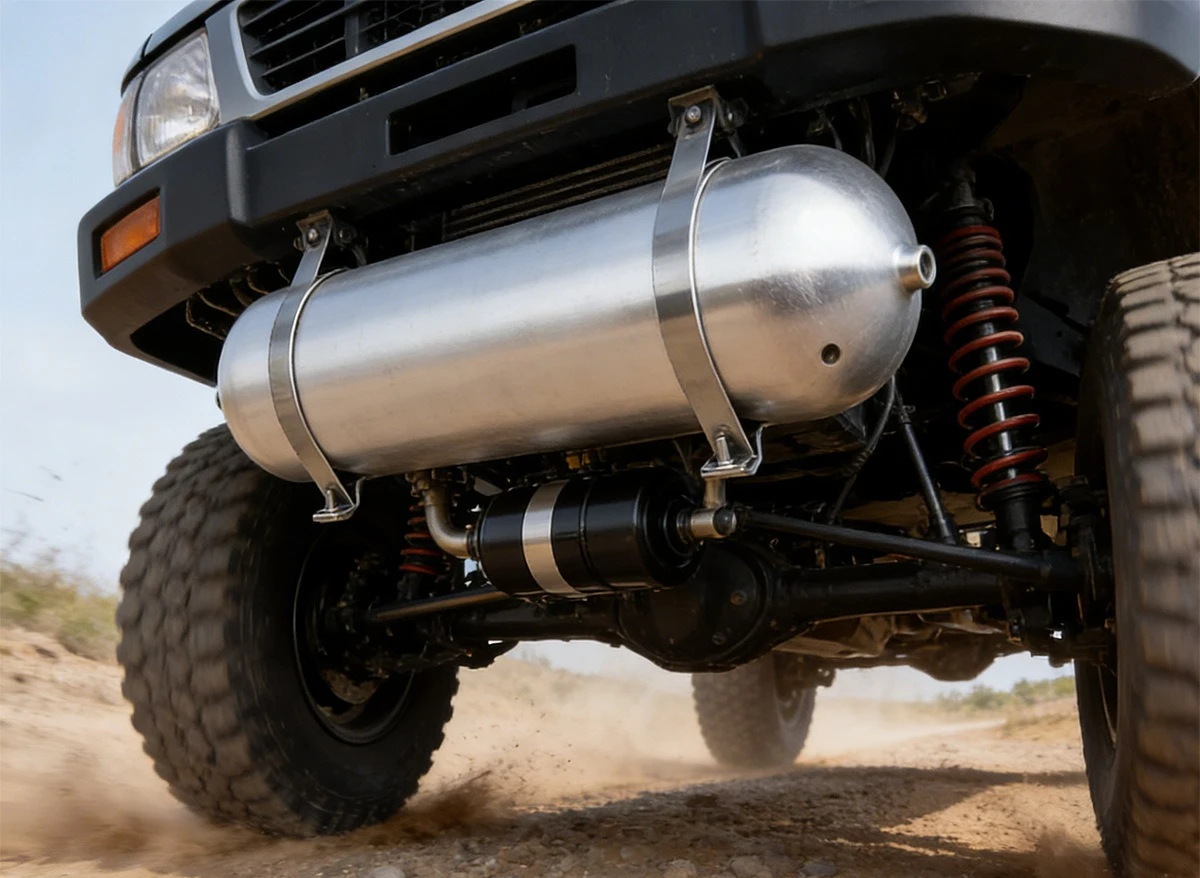 Seamless Aluminum Alloy Air Storage Tank Pressure Tank for Off-road Vehicle Modified Air Suspension Air Pump Adaptation
