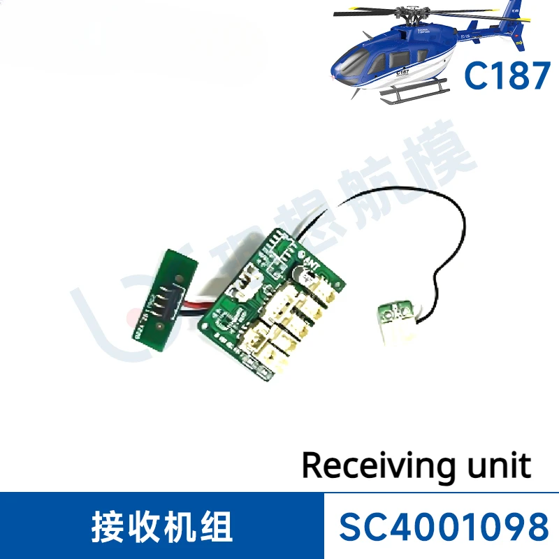 C187 EC135 RC czterokanałowy jednopłatowy części śmigłowca główny silnik napędzający wirnik ogonowy zestaw do lądowania silnika układ sterowania